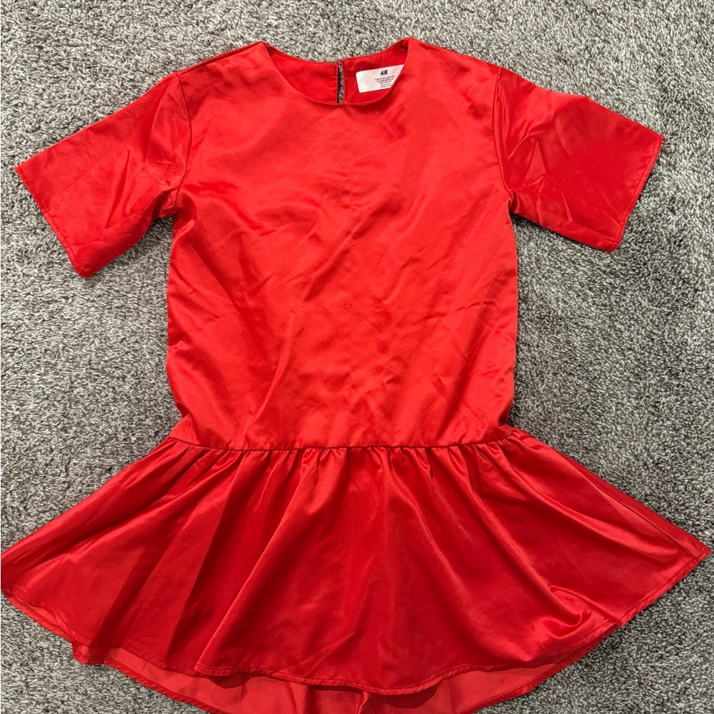H&M Kids Red Satin Dress